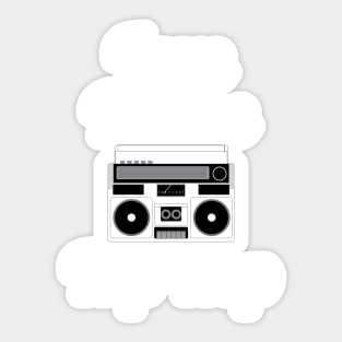 Love Dance Hip Hop - Cool Boom Box Sticker